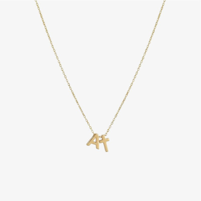 Initial Cross Necklace