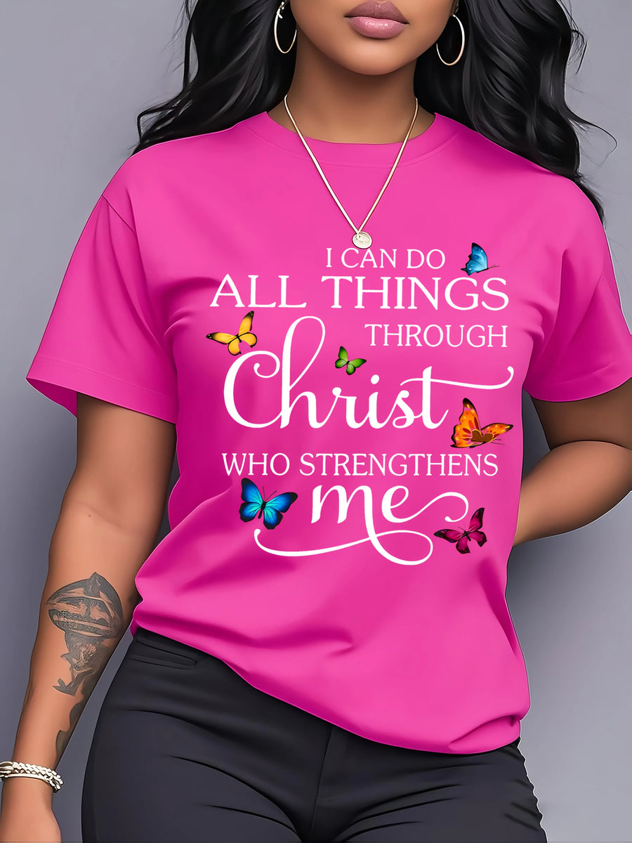 I Can Do All Things Butterfly Tee
