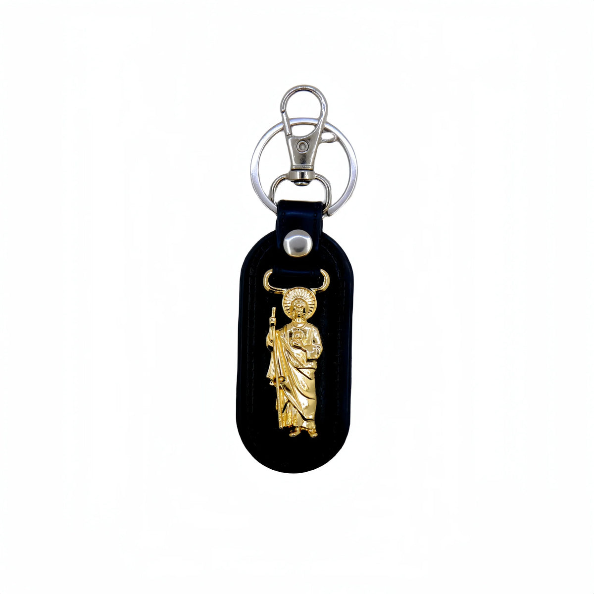 St. Jude Leather Keyring