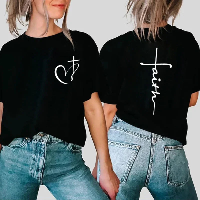 Faith Heart & Cross Tee