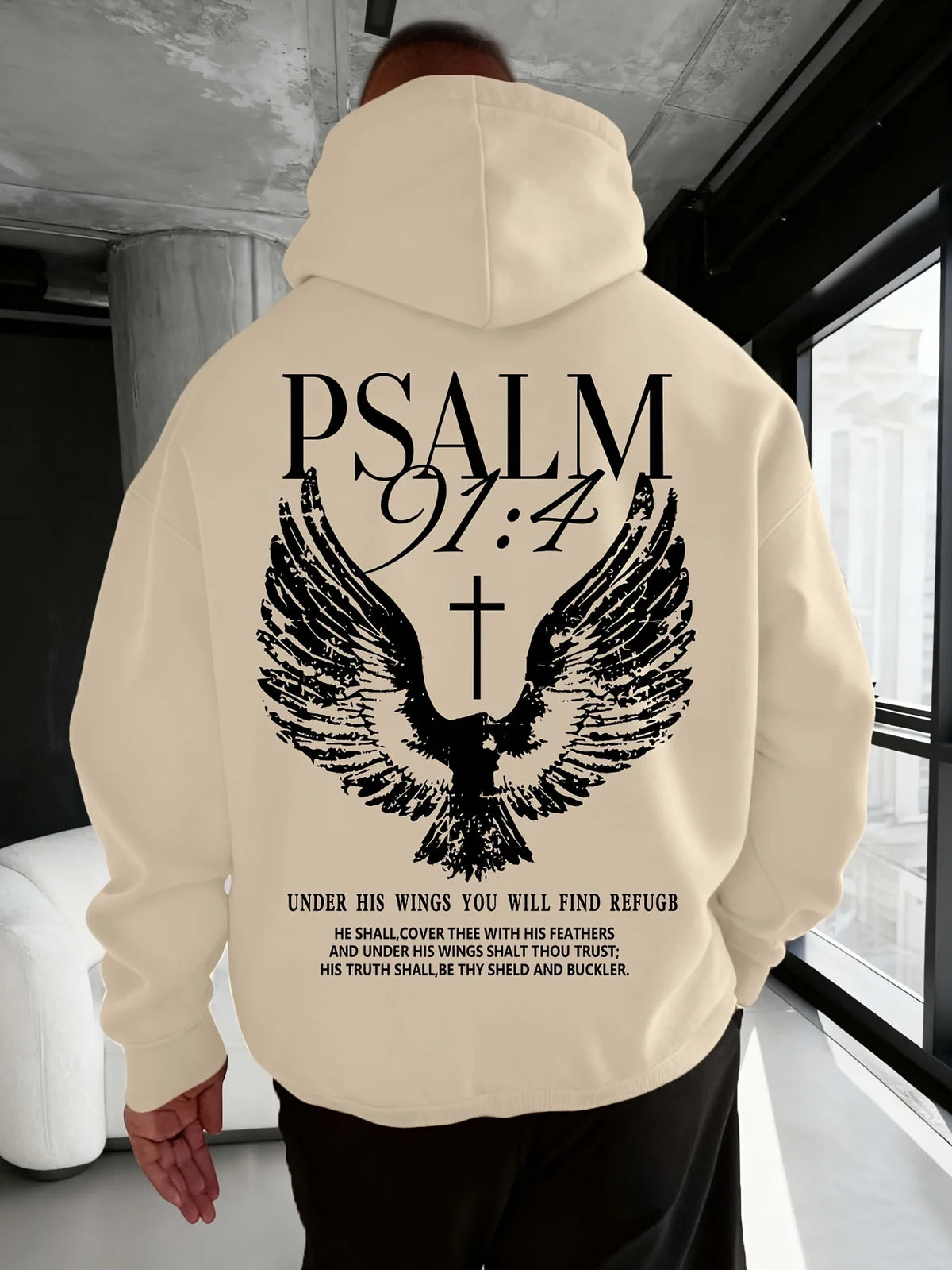Psalm 91:4 Under His Wings Hoodie