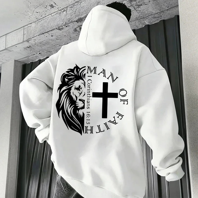 Man of Faith Lion Hoodie