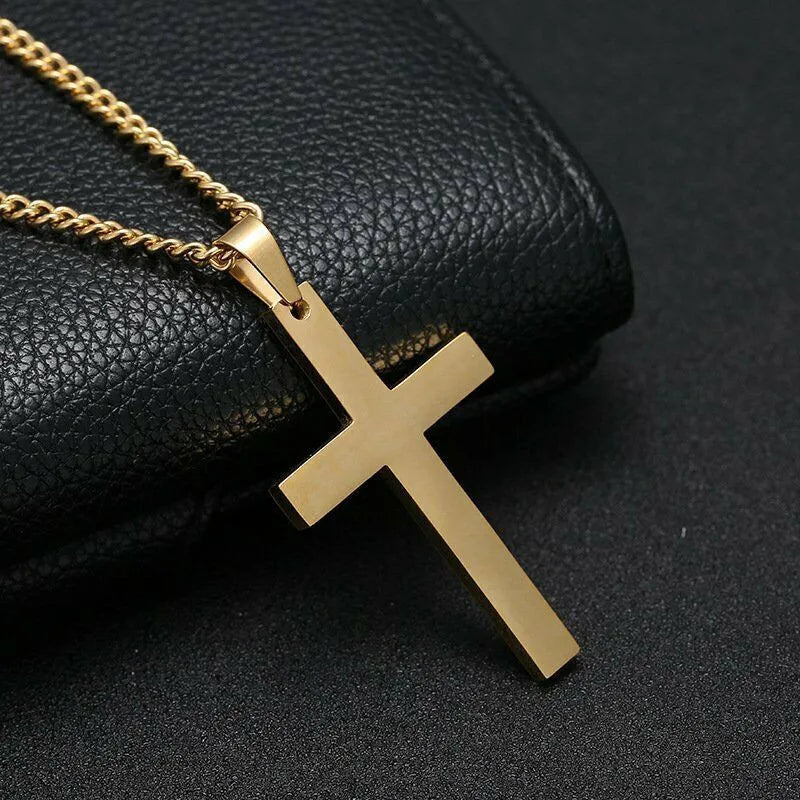 Simple Cross Pendant Necklace