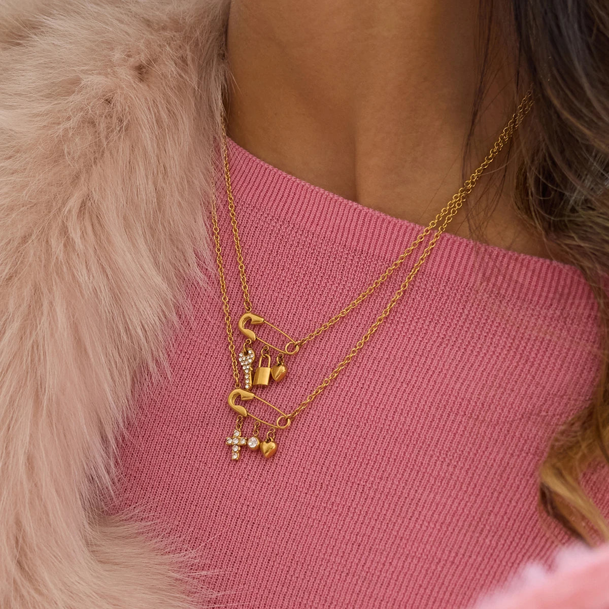 Redeemed Cross Charm Necklace