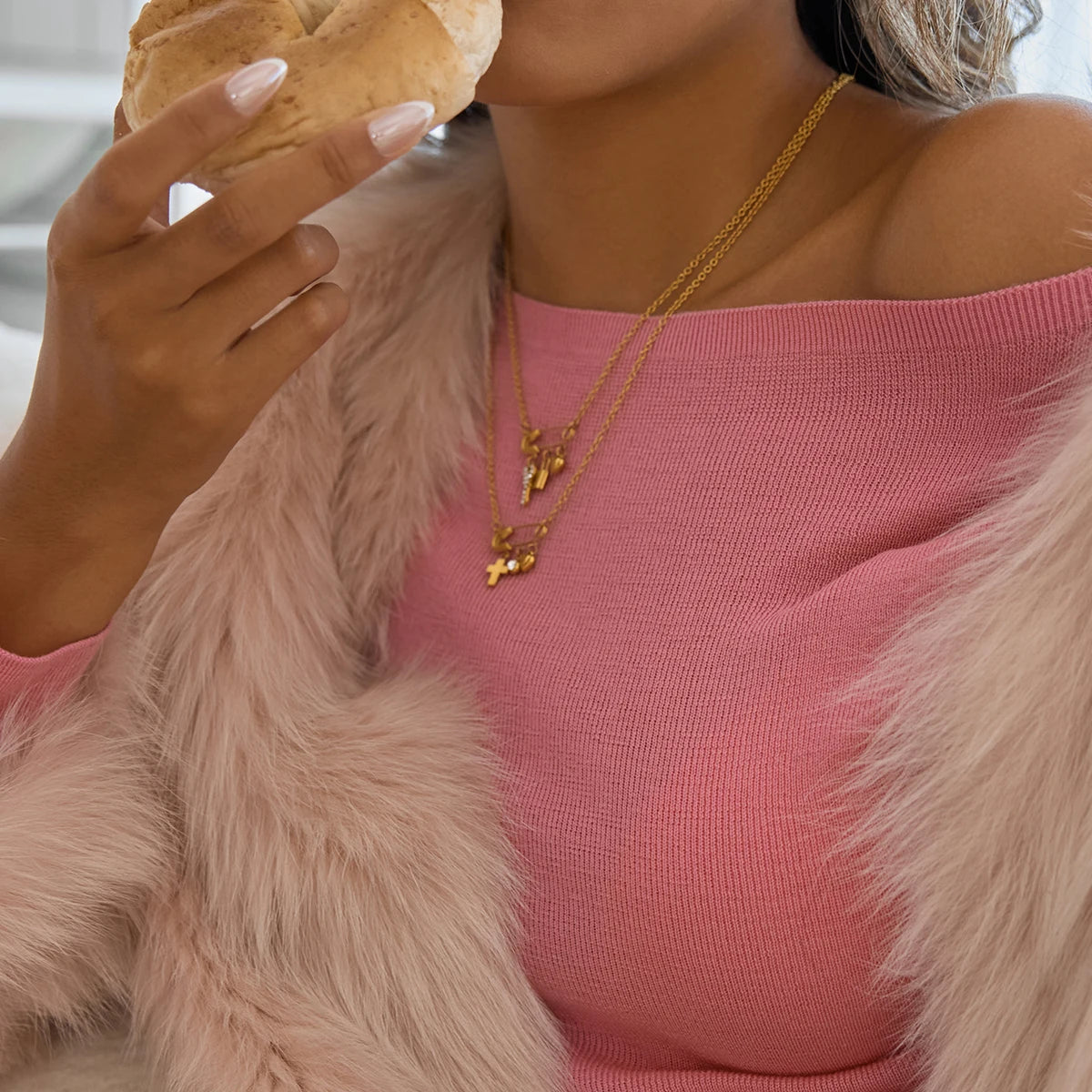 Redeemed Cross Charm Necklace