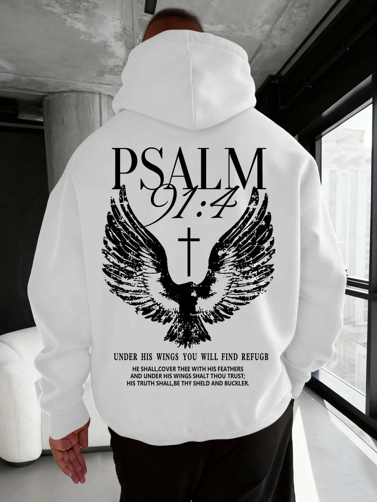 Psalm 91:4 Under His Wings Hoodie