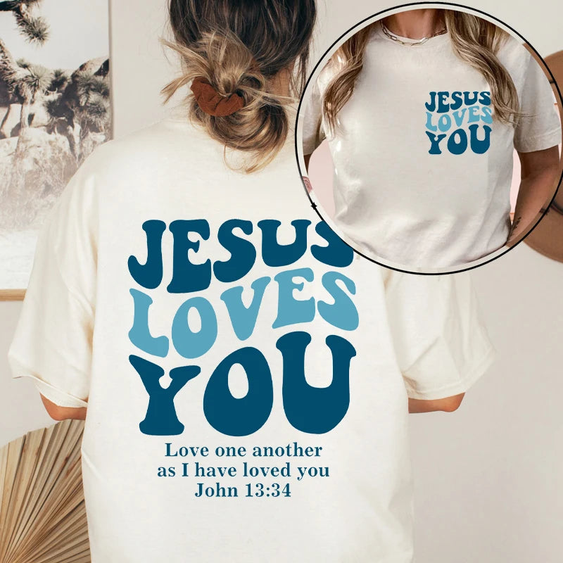 Jesus Loves You Retro Tee