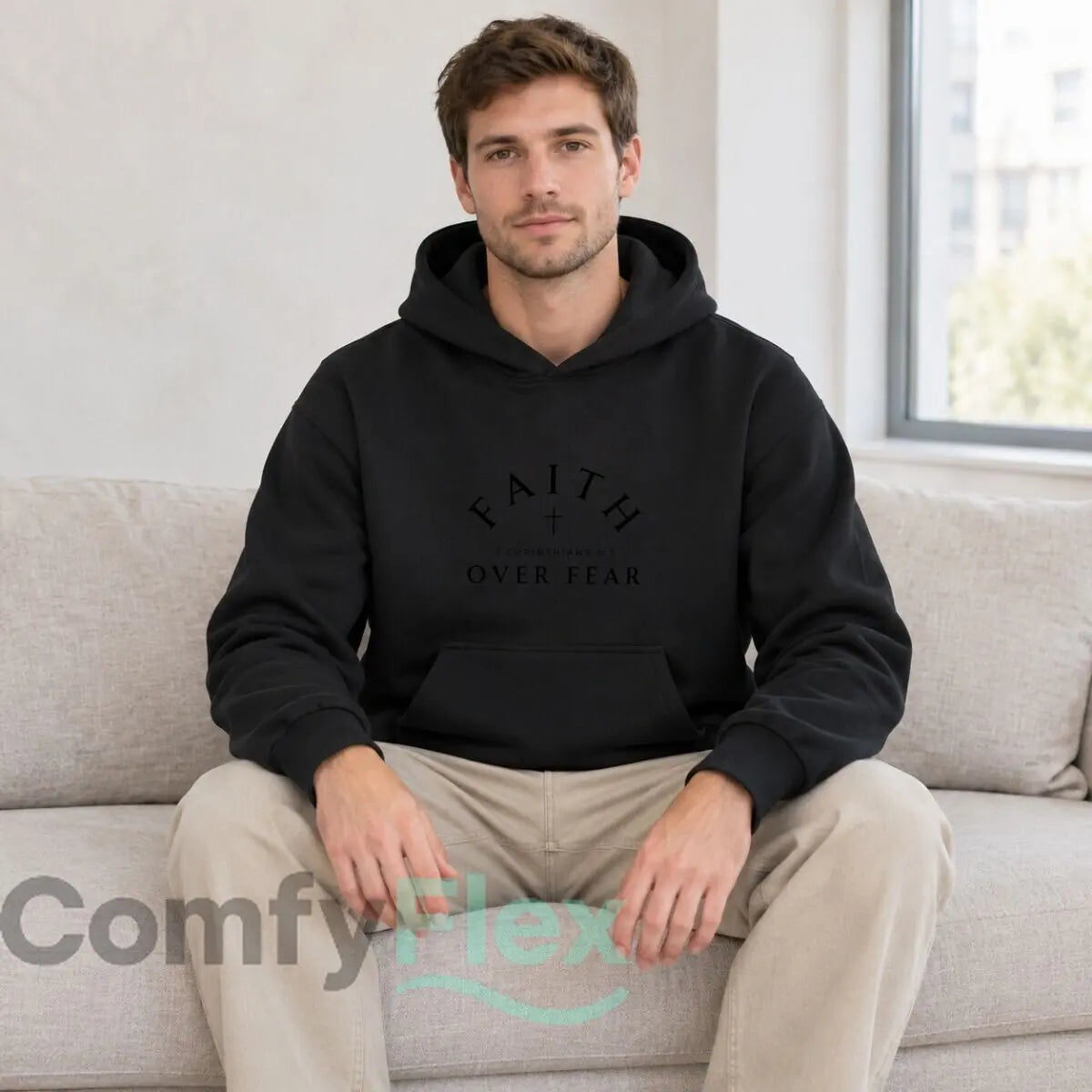 Faith Over Fear 2 Corinthians 5:7 Hoodie