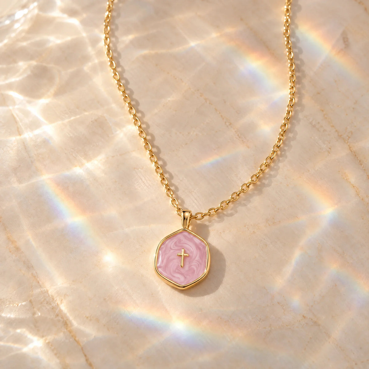 Medallion Cross Necklace