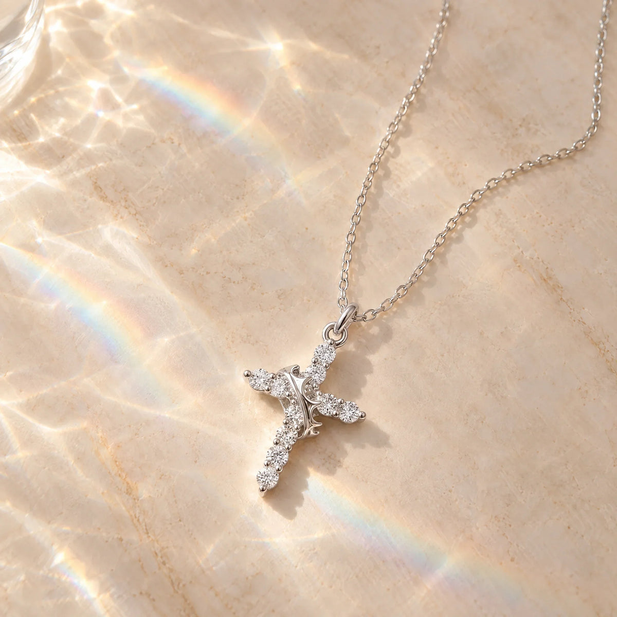 Crown Cross Necklace