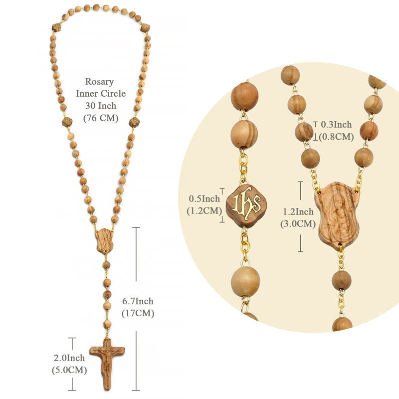 Quality Handmade Olive/Rosewood/Ebony Beads Prayer Rosary