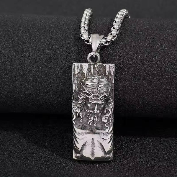 Jesus Shield Amulet Religion Necklace