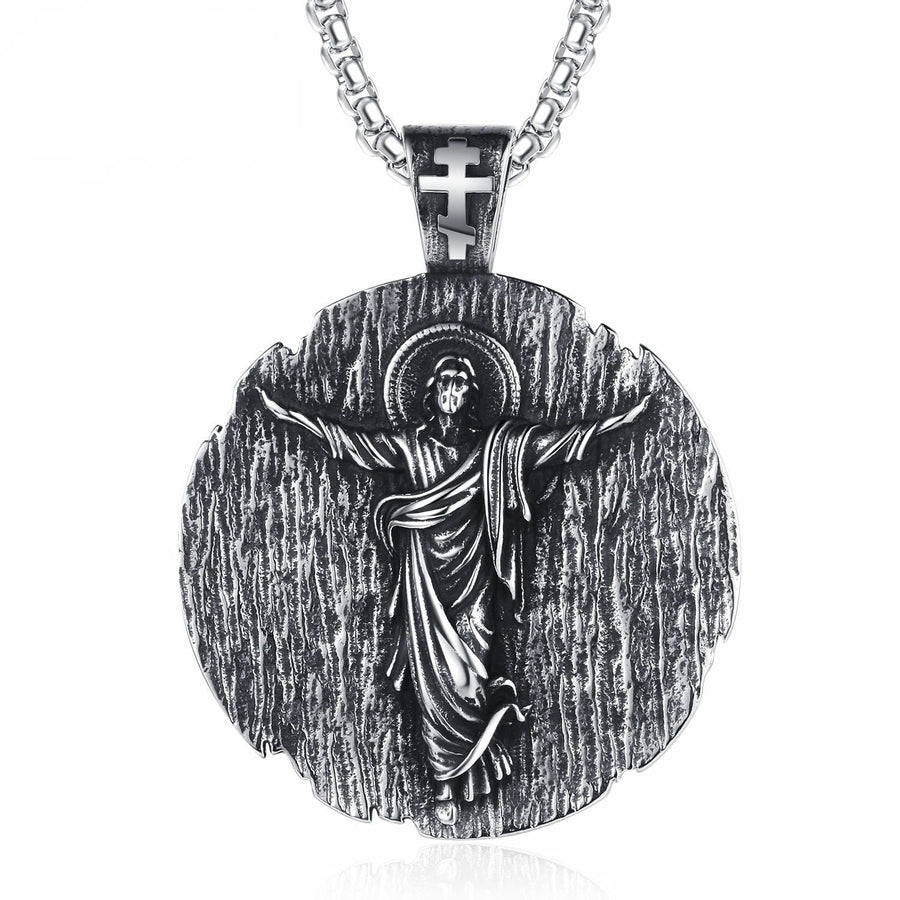 Holy Jesus Quality Titanium Necklace