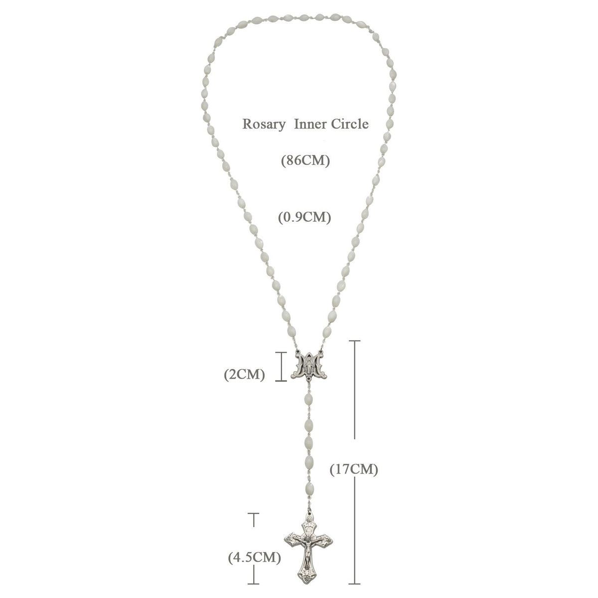 Blessed Virgin Mary: Catholic Mother-of-Pearl Rosary
