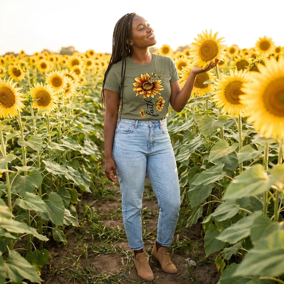 Faith Sunflower Tee