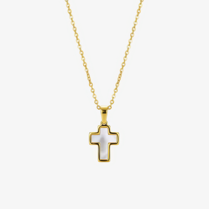 Shell Cross Necklace