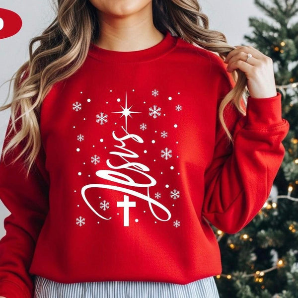 Jesus Snowfall Christmas Jumper