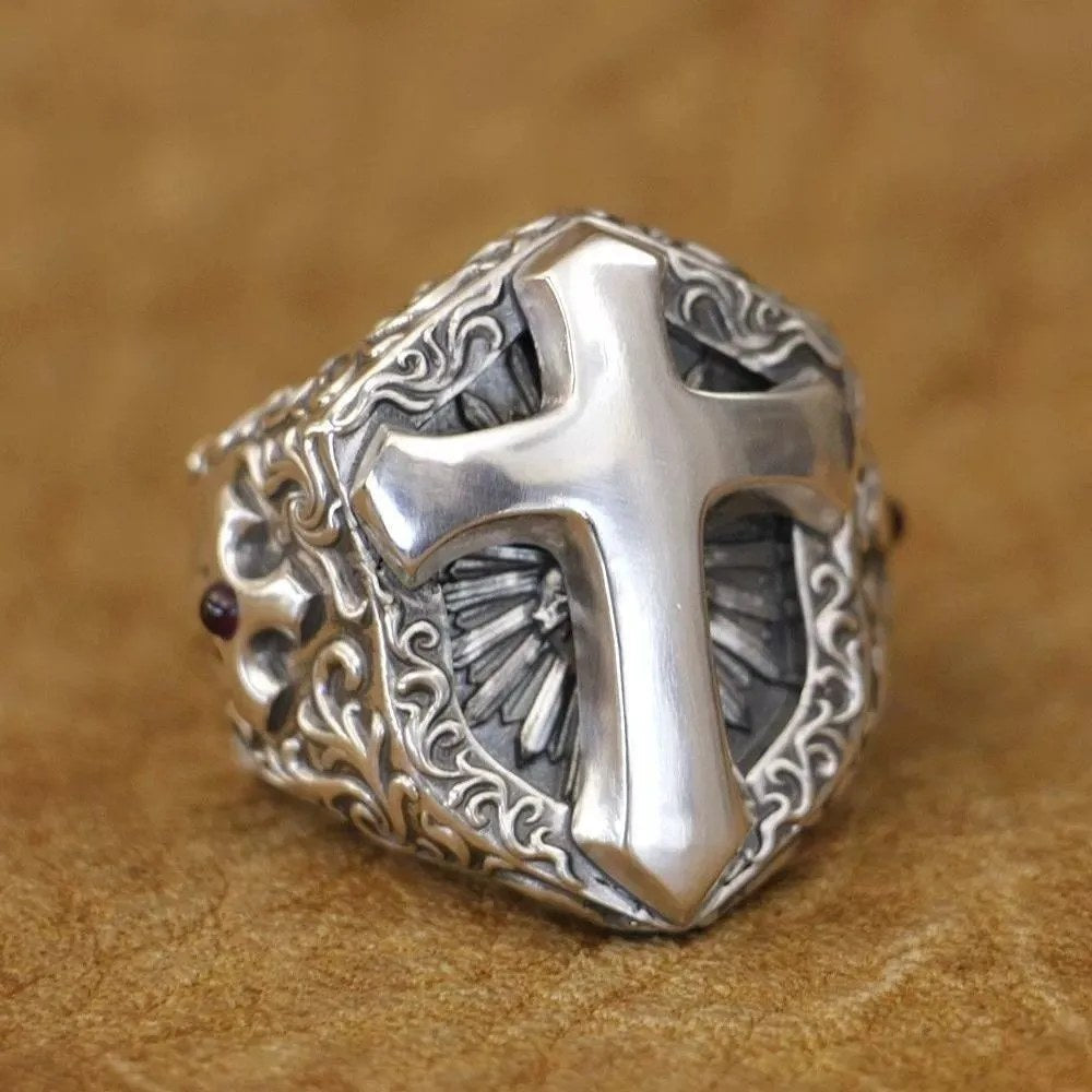 Shield of Faith Cross Ring