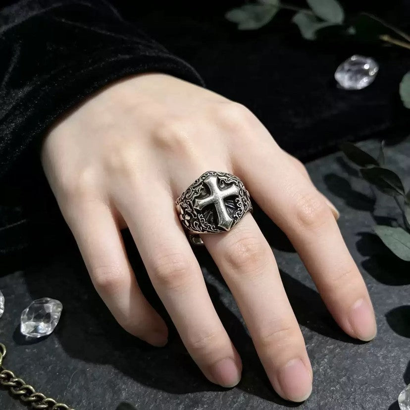 Shield of Faith Cross Ring