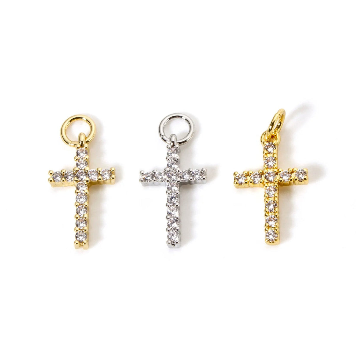 Crystal Gothic Cross Necklace