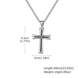 Black Stripe Cross