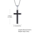 Slim Black Cross