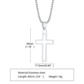 Open Outline Cross