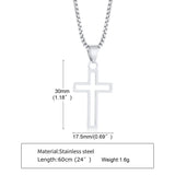 Open Outline Cross